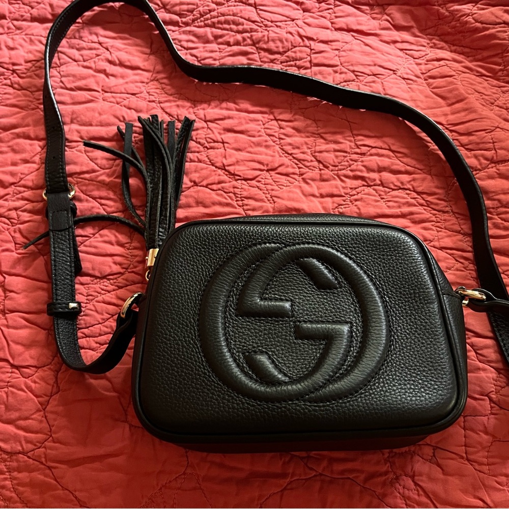 Gucci Soho Disco Crossbody Bag in Black